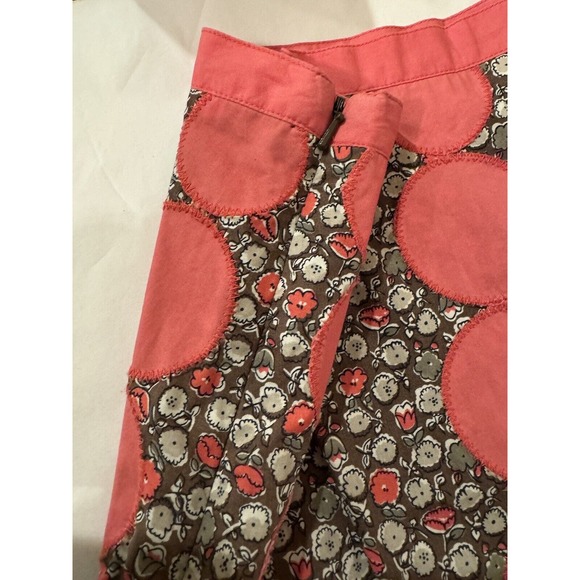 Boden Womens US 2 Cotton Skirt Pink Brown Pattern A-line Polka Dot Spring Cotton - Picture 5 of 9